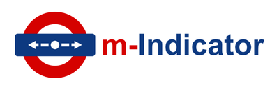 m-Indicator wide logo with wordmark